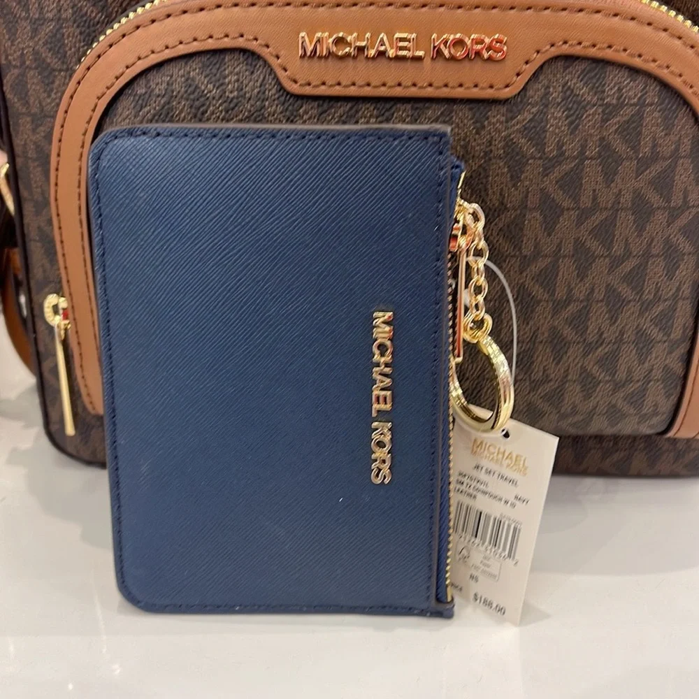 MICHAEL KORS SMALL TOP ZIP COINPOUCH WITH ID KEYCHAIN CARDHOLDER WALLET 
NWT - Picture 16 of 16